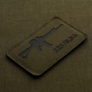 M-TAC Naszywka na rzep AR-15 5.56/.223 Laser Cut Ranger Green/Black
