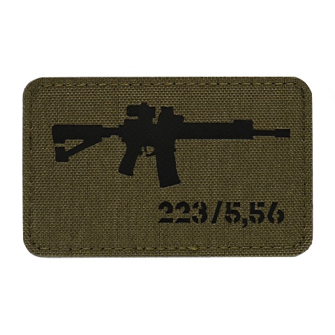 M-TAC Naszywka na rzep AR-15 5.56/.223 Laser Cut Ranger Green/Black