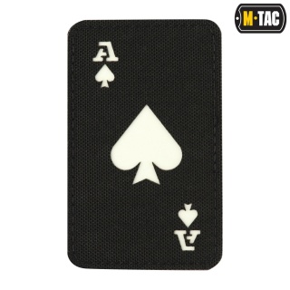 M-TAC Naszywka na rzep Ace of Spades Laser Cut Black GID