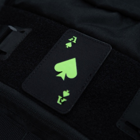 M-TAC Naszywka na rzep Ace of Spades Laser Cut Black GID