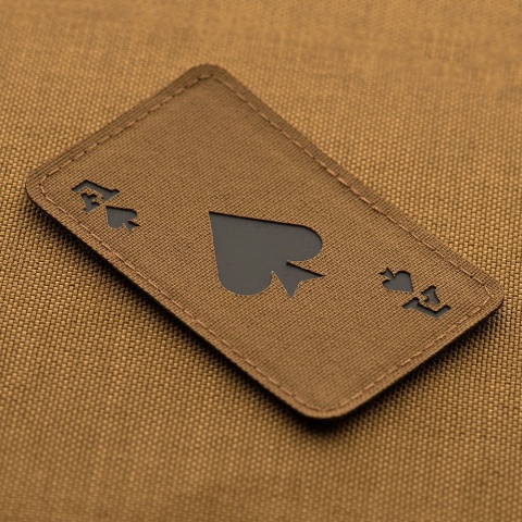 M-TAC Naszywka na rzep Ace of Spades Laser Cut Coyote/Black