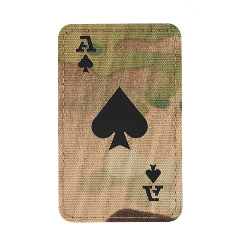 M-TAC Naszywka na rzep Ace of Spades Laser Cut MultiCam® Black