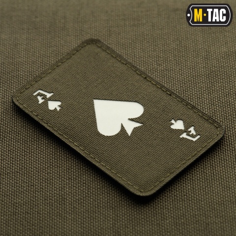 M-TAC Naszywka na rzep Ace of Spades Laser Cut Ranger Green GID