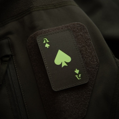 M-TAC Naszywka na rzep Ace of Spades Laser Cut Ranger Green GID