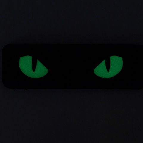 M-TAC Naszywka na rzep Cat Eyes Laser Cut Black GID