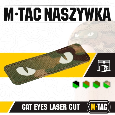 M-TAC Naszywka na rzep Cat Eyes Laser Cut MultiCam® GID