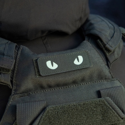 M-TAC Naszywka na rzep Cat Eyes Laser Cut Ranger Green GID