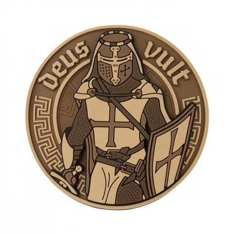 M-TAC Naszywka na rzep Deus Vult 3D PVC Coyote