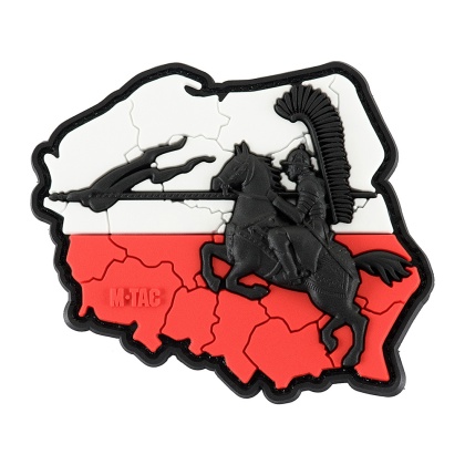 M-TAC Naszywka na rzep Husaria 3D PVC Red White Black
