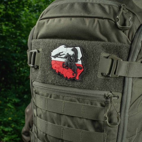 M-TAC Naszywka na rzep Husaria 3D PVC Red White Black