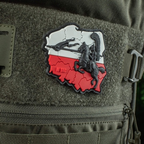 M-TAC Naszywka na rzep Husaria 3D PVC Red White Black