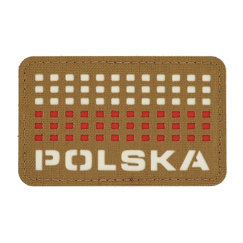 M-TAC Naszywka na rzep Polska z flagą 50x80 Laser Cut Coyote/White/Red