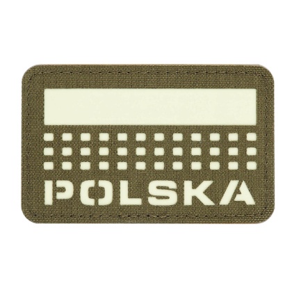 M-TAC Naszywka na rzep Polska z flagą 50x80 Laser Cut Ranger Green/Lum