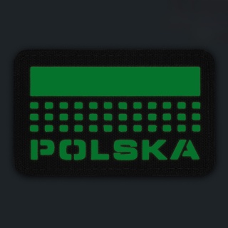 M-TAC Naszywka na rzep Polska z flagą 50x80 Laser Cut Ranger Green/Lum