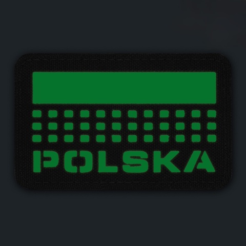 M-TAC Naszywka na rzep Polska z flagą 50x80 Laser Cut Ranger Green/Lum