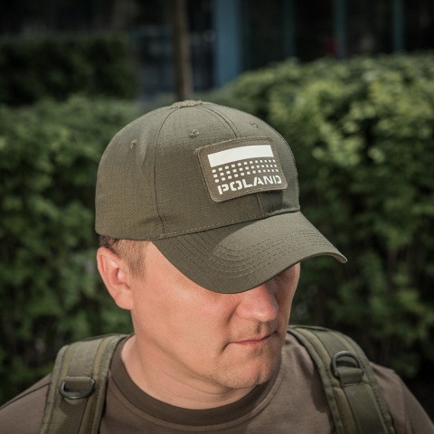 M-TAC Naszywka na rzep Polska z flagą 50x80 Laser Cut Ranger Green/Lum