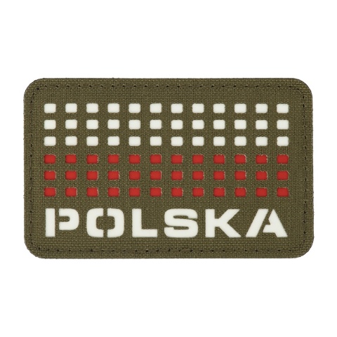M-TAC Naszywka na rzep Polska z flagą 50x80 Laser Cut Ranger Green/White/Red