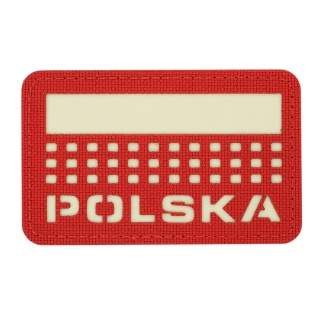 M-TAC Naszywka na rzep Polska z flagą 50x80 Laser Cut Red/Lum