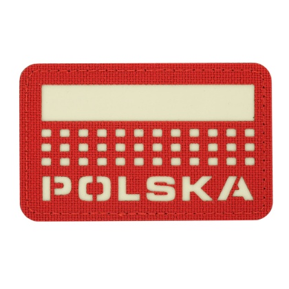 M-TAC Naszywka na rzep Polska z flagą 50x80 Laser Cut Red/Lum