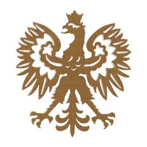 M-TAC Naszywka na rzep Polski Orzeł „Przechodzi na wylot" Laser Cut Coyote