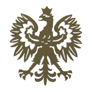 M-TAC Naszywka na rzep Polski Orzeł „Przechodzi na wylot" Laser Cut Ranger Green