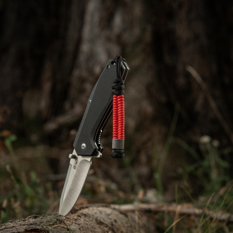 M-TAC Zawieszka FishCylindre Steel Black Red