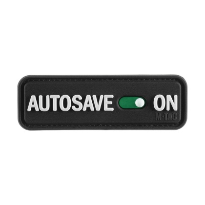 M-TAC Naszywka na rzep Autosave PVC Black