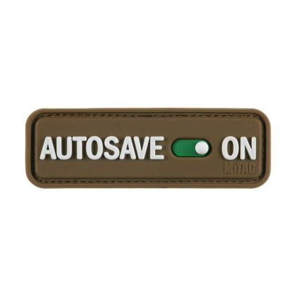 M-TAC Naszywka na rzep Autosave PVC Coyote