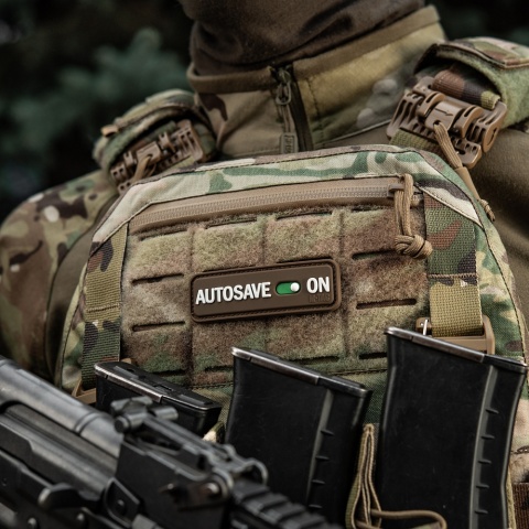 M-TAC Naszywka na rzep Autosave PVC Coyote
