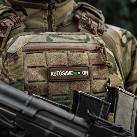 M-TAC Naszywka na rzep Autosave PVC Coyote