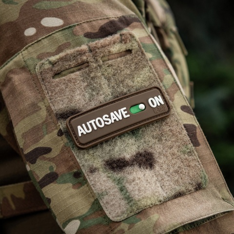 M-TAC Naszywka na rzep Autosave PVC Coyote