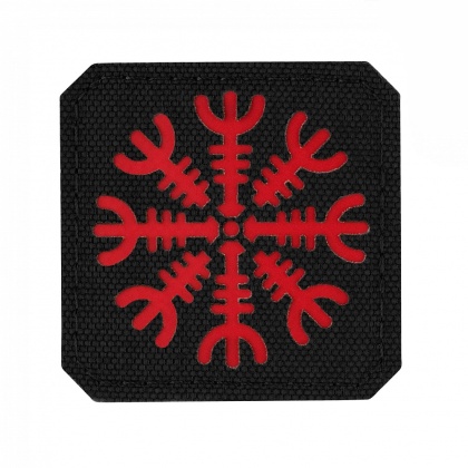 M-TAC Naszywka na rzep Hełm Grozy Laser Cut Black Red