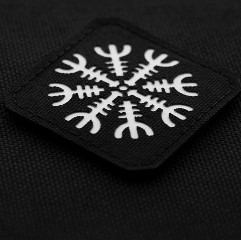 M-TAC Naszywka na rzep Hełm Grozy Laser Cut Black GID