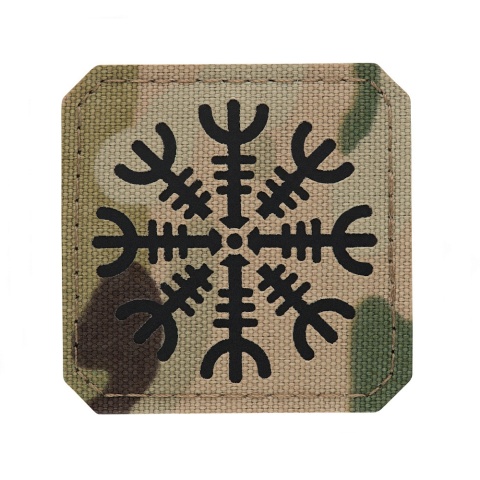 M-TAC Naszywka na rzep Hełm Grozy Laser Cut MultiCam® Black