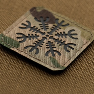 M-TAC Naszywka na rzep Hełm Grozy Laser Cut MultiCam® Black