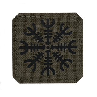 M-TAC Naszywka na rzep Hełm Grozy Laser Cut Ranger Green Black
