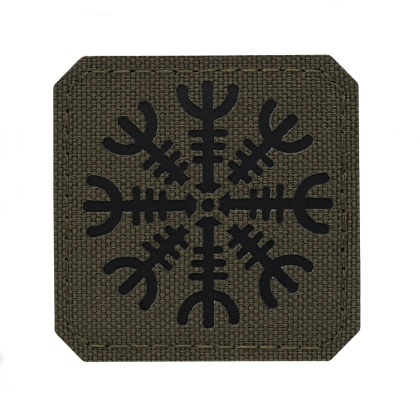 M-TAC Naszywka na rzep Hełm Grozy Laser Cut Ranger Green Black