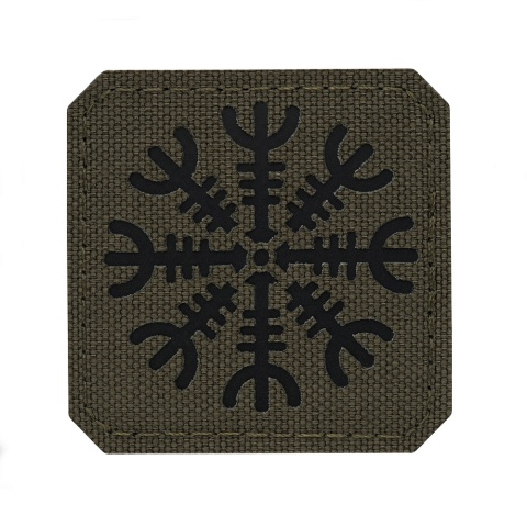 M-TAC Naszywka na rzep Hełm Grozy Laser Cut Ranger Green Black