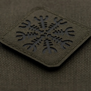 M-TAC Naszywka na rzep Hełm Grozy Laser Cut Ranger Green Black