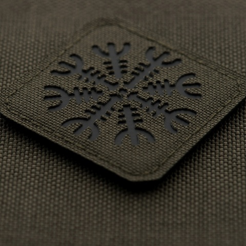 M-TAC Naszywka na rzep Hełm Grozy Laser Cut Ranger Green Black