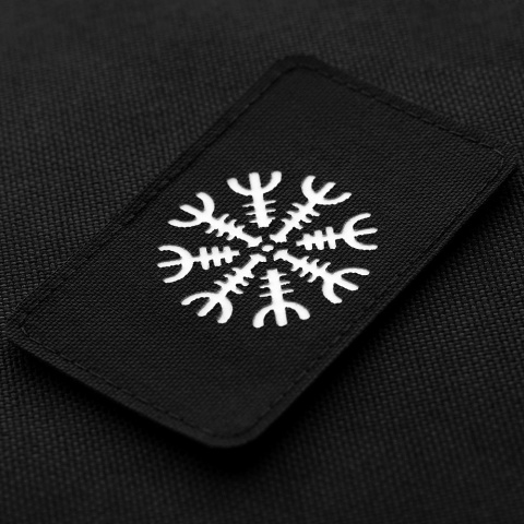 M-TAC Naszywka na rzep Hełm Grozy Pozioma Laser Cut Black GID