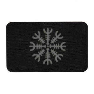 M-TAC Naszywka na rzep Hełm Grozy Pozioma Laser Cut Black Grey