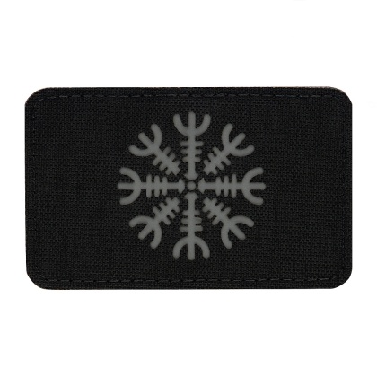 M-TAC Naszywka na rzep Hełm Grozy Pozioma Laser Cut Black Grey