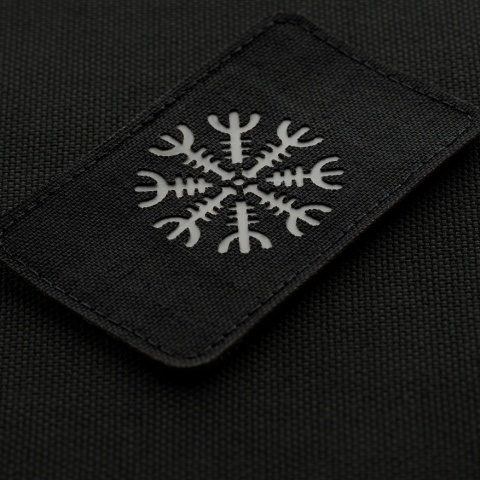 M-TAC Naszywka na rzep Hełm Grozy Pozioma Laser Cut Black Grey