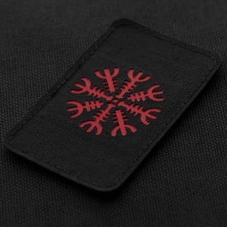 M-TAC Naszywka na rzep Hełm Grozy Pozioma Laser Cut Black Red