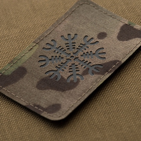 M-TAC Naszywka na rzep Hełm Grozy Pozioma Laser Cut MultiCam® Black