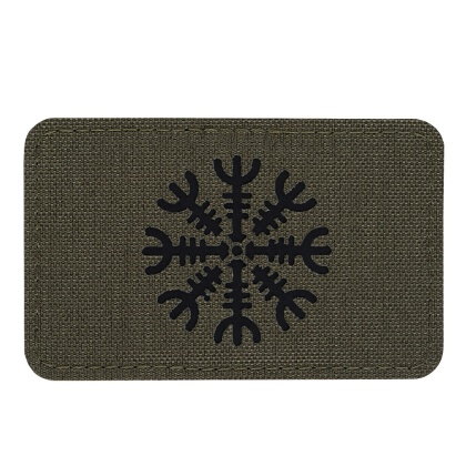 M-TAC Naszywka na rzep Hełm Grozy Pozioma Laser Cut Ranger Green Black