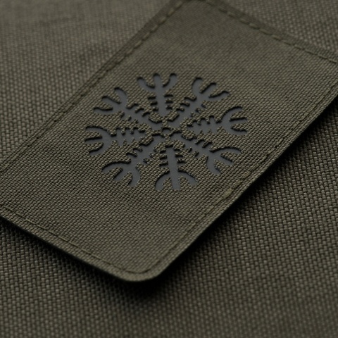 M-TAC Naszywka na rzep Hełm Grozy Pozioma Laser Cut Ranger Green Black