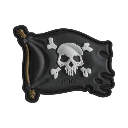 M-TAC Naszywka na rzep Jolly Roger PVC Black