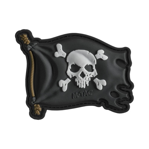 M-TAC Naszywka na rzep Jolly Roger PVC Black